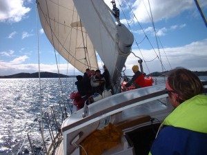 Sailing in Paterson Inlet